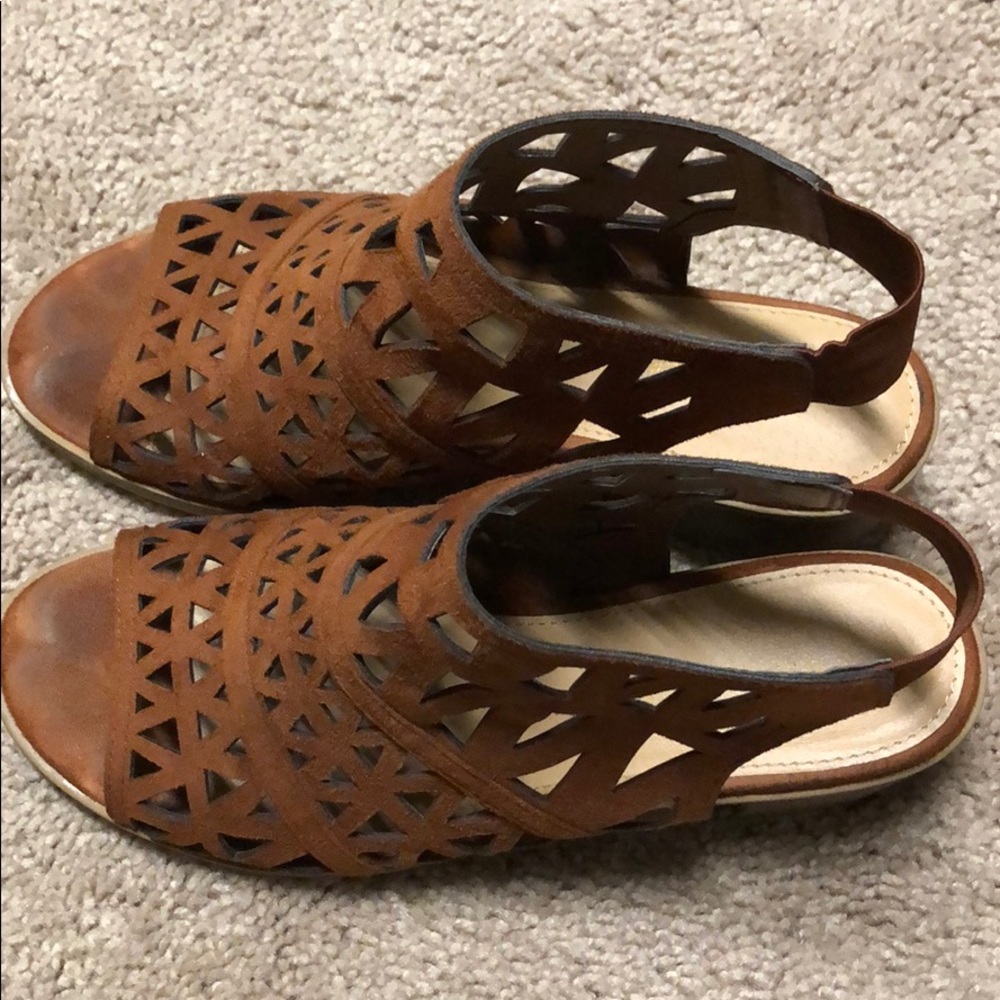 American Eagle Sandals Size 7.5 Brown